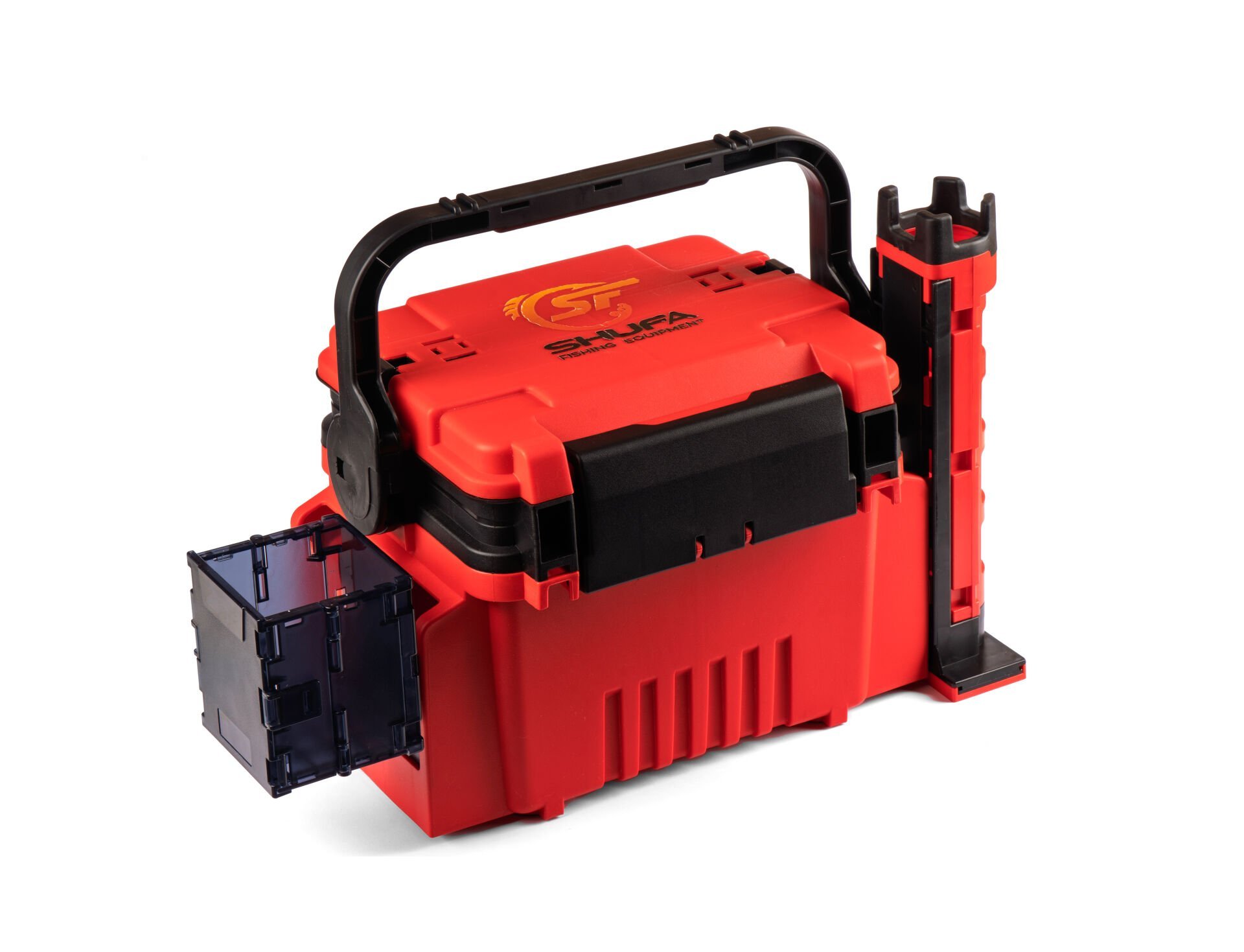 Shufa Çift Katlı Ekstra Dayanıklı Profesyonel Balıkçı Kutu Çanta 12L Kırmızı