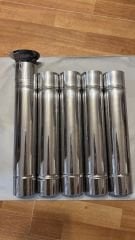 Profesyonel Kuzineli Krom Kamp Sobası (Yanmaz Kumaş ve Çantalı)