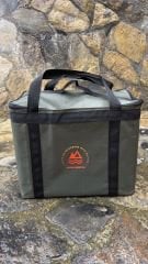 Profesyonel Kuzineli Krom Kamp Sobası (Yanmaz Kumaş ve Çantalı)