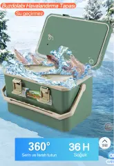 Shufa 18 LT Taşınabilir Soğutucu Kamp Dolabı (GRİ)