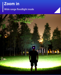 SHUFA Led Şarjlı Kafa Feneri (BEYAZ VE MOR SENSÖRLÜ)