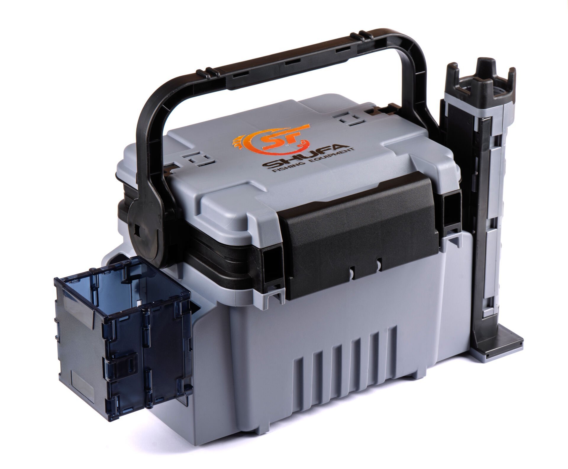 Shufa Çift Katlı Ekstra Dayanıklı Profesyonel Balıkçı Kutu Çanta 12L Gri