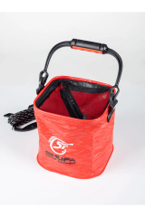 SHUFA Katlanabilir Balıkçı Kovası Çok Fonksiyonlu Taşınabilir Yem Kovası Kamp Için Canlı Balık Kabı SFF8679120681005