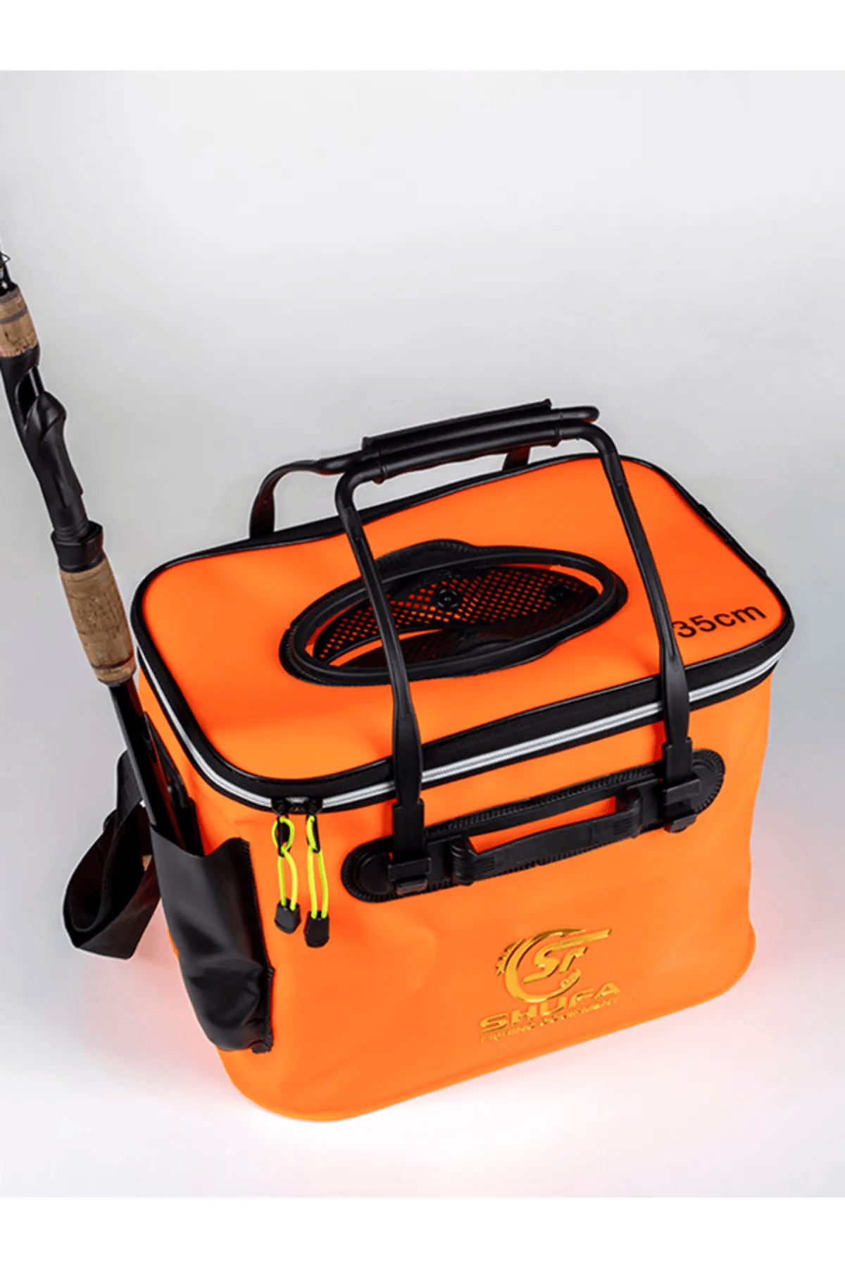 SHUFA Katlanabilir Balıkçı Kovası Çok Fonksiyonlu Taşınabilir Yem Kovası Kamp Için Canlı Balık Kabı SFF8679120680987