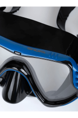 SHUFA DALIŞ MASKE VE ŞNORKEL SETİ MAVİ QS18