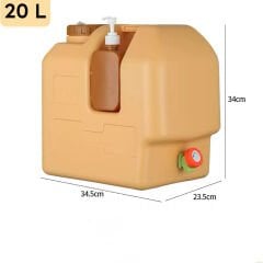 SHUFA Açık Su Konteyneri Piknik Kamp Içme Kova Depolama Taşıyıcı  20L