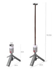 SHUFA GLAMPING Taşınabilir Kamp Işığı | Uzun Şarj Süresi | Uzaktan Kumanda | Alüminyum Teleskopik Tripodlu Lamba 10,000 mA