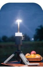 SHUFA GLAMPING Taşınabilir Kamp Işığı | Uzun Şarj Süresi | Uzaktan Kumanda | Alüminyum Teleskopik Tripodlu Lamba 10,000 mA