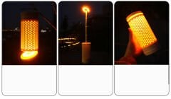 SHUFA GLAMPING Taşınabilir & Asılabilir Teleskopik LED Kamp Lambası — Atmosfer + Aydınlatma, Çok Fonksiyonlu (3500mA)