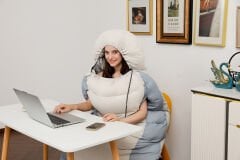 Oval Tasarım Ekstra Geniş Çift Elden Çıkışlı Kaz Tüyü Uyku Tulumu