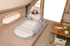 Oval Tasarım Ekstra Geniş Çift Elden Çıkışlı Kaz Tüyü Uyku Tulumu