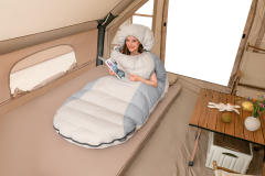 Oval Tasarım Ekstra Geniş Çift Elden Çıkışlı Kaz Tüyü Uyku Tulumu