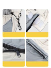 Oval Tasarım Ekstra Geniş Çift Elden Çıkışlı Kaz Tüyü Uyku Tulumu