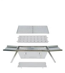 Taşınabilir Paslanmaz Çelik Mangal / Barbekü （Hediye Taşıma Çantası Dahil）