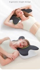 SHUFA Kelebek Tasarımlı Ortopedik Boyun Destek Yastığı – Yavaş Yükselen Memory Foam Ergonomik Uyku Yastığı