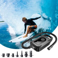 SHUFA GLAMPING Çok Amaçlı Kablosuz Hava Pompası | SUP Çadırları ve Otomobil Lastikleri Uyumlu | 150 PSI Yüksek Basınçlı Hızlı Şişirme