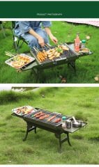 SHUFA GLAMPING Çift Kanatlı Portatif Kamp Mangal Izgarası
