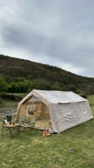 SHUFA GALAKSİ SERİSİ 17.2 Metrekare Otomatik Şişme Çadır 480*360*230CM Şeffaf Pencereli ve Kapılı （ikinci el）