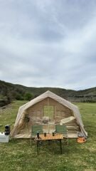 SHUFA GALAKSİ SERİSİ 17.2 Metrekare Otomatik Şişme Çadır 480*360*230CM Şeffaf Pencereli ve Kapılı （ikinci el）