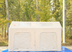 SHUFA Galaksi Serisi Turuncu | 13.68 m² Otomatik Şişme Kamp Çadırı – 4 Mevsim – Şeffaf Tavanlı – 380x360x220 cm BEJ （ikinci el）