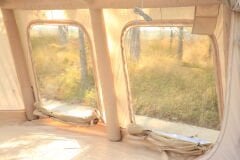 SHUFA Galaksi Serisi Turuncu | 13.68 m² Otomatik Şişme Kamp Çadırı – 4 Mevsim – Şeffaf Tavanlı – 380x360x220 cm BEJ （ikinci el）