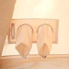 SHUFA Galaksi Serisi Turuncu | 13.68 m² Otomatik Şişme Kamp Çadırı – 4 Mevsim – Şeffaf Tavanlı – 380x360x220 cm BEJ （ikinci el）