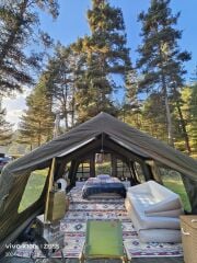 SHUFA GALAKSİ SERİSİ 17.2 Metrekare Otomatik Şişme Çadır 480*360*230CM Şeffaf Pencereli ve Kapılı （ikinci el）