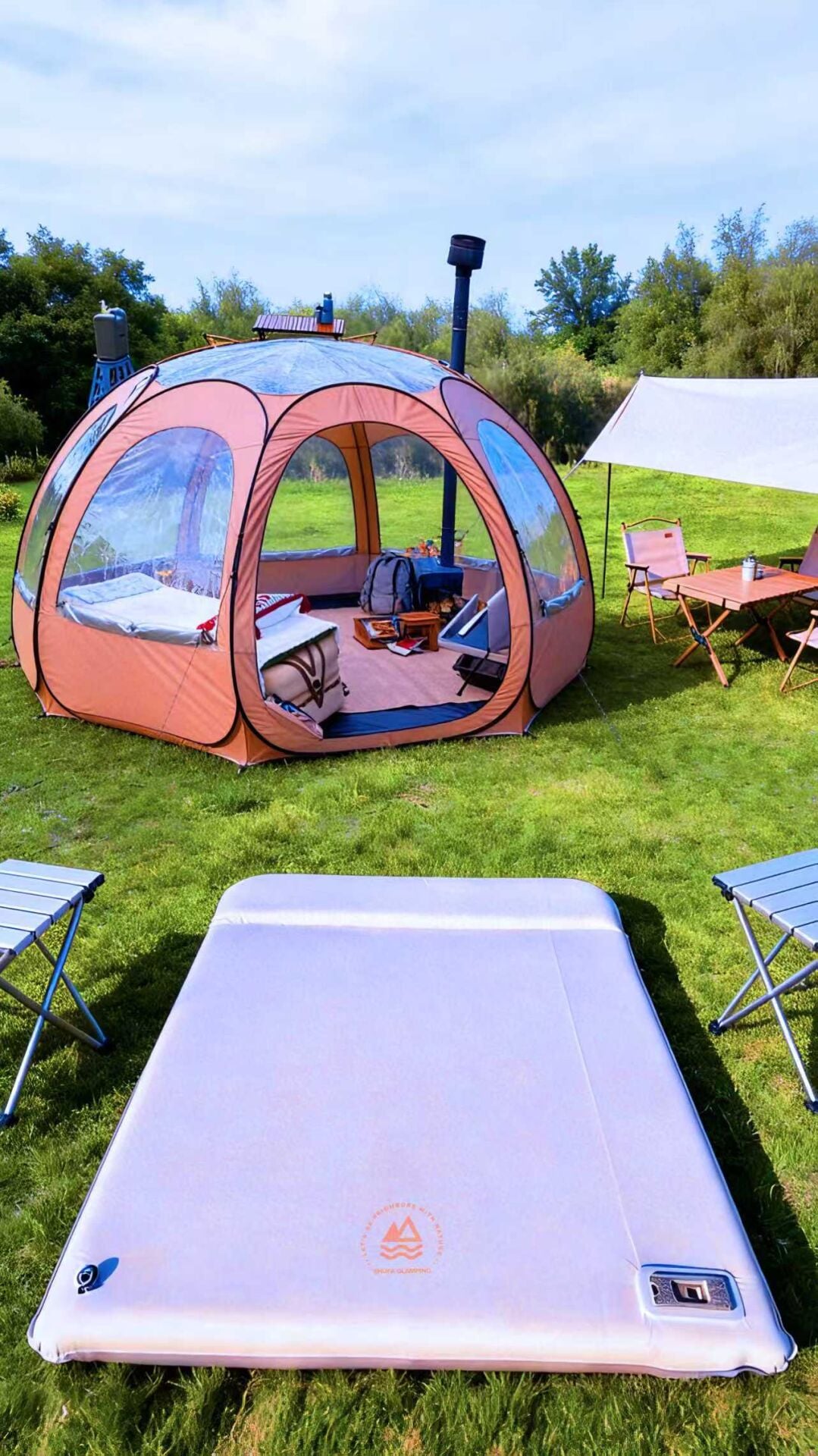 Otomatik Şişme / Hava Boşaltma Sünger Yatak (Çift Kişilik)