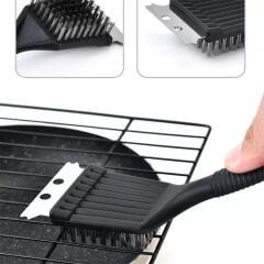 BBQ Izgara Temizleme Fırçası Paslanmaz Çelik Tel – Mangal ve Grill İçin Dayanıklı Temizleyici