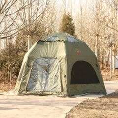 SHUFA 16 Metrekare Küresel kubbe şişme çadır （YEŞİL）