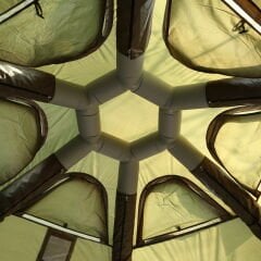 SHUFA 16 Metrekare Küresel kubbe şişme çadır （YEŞİL）