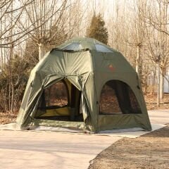 SHUFA 16 Metrekare Küresel kubbe şişme çadır （YEŞİL）