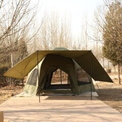 SHUFA 16 Metrekare Küresel kubbe şişme çadır （YEŞİL）