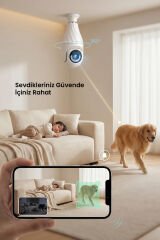SHUFA Akıllı Ev WiFi Güvenlik Kamerası – 360° Dönebilir, Gece Görüşü