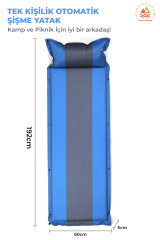 SHUFA 2 + 1  Otomatik Şişme Yatak 5 cm Kalınlık Yastıklı Uyku Pedi