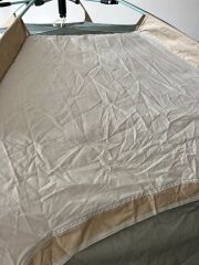 Shufa Tam Otomatik Su ve Rüzgar Geçirmez Gölgelikli Altıgen Aile Çadırı (ZP56-BEJ)280X240X155 cm (KUSURLU ÜRÜN)