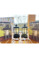 SHUFA Nostaljik Işığı Ayarlanabilir USB Şarjlı Ledli Kamp Lambası（ Haki ）