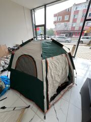 SHUFA Tam Otomatik Su Ve Rüzgar Geçirmez Gölgelikli Altıgen Aile Çadırı 280*240*155 CM SFK8679120681311-ZP29 (KUSURLU ÜRÜN)