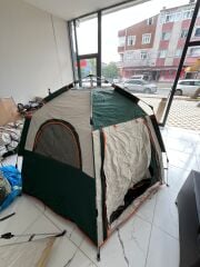 SHUFA Tam Otomatik Su Ve Rüzgar Geçirmez Gölgelikli Altıgen Aile Çadırı 280*240*155 CM SFK8679120681311-ZP29 (KUSURLU ÜRÜN)