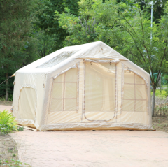 SHUFA Galaksi Serisi Bej Renk 8 m² Şişme Kamp Çadırı – 4 Mevsim – Geniş & Şeffaf Tavanlı – 315x250x220 cm-ZP86 ( KUSURLU ÜRÜN )