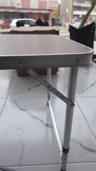 Taşınabilir Kalınlaştırılmış Alüminyum Alaşımlı Katlanır Kamp Masası - Kamp ve Outdoor İçin Hafif ve Dayanıklı (KUSURLU ÜRÜN)