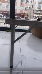 Taşınabilir Kalınlaştırılmış Alüminyum Alaşımlı Katlanır Kamp Masası - Kamp ve Outdoor İçin Hafif ve Dayanıklı (KUSURLU ÜRÜN)