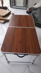 Taşınabilir Kalınlaştırılmış Alüminyum Alaşımlı Katlanır Kamp Masası - Kamp ve Outdoor İçin Hafif ve Dayanıklı (KUSURLU ÜRÜN)