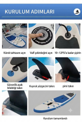 SHUFA Şişme Sup Board/ Stand Up Paddle Board 320*81*15cm Full Set
