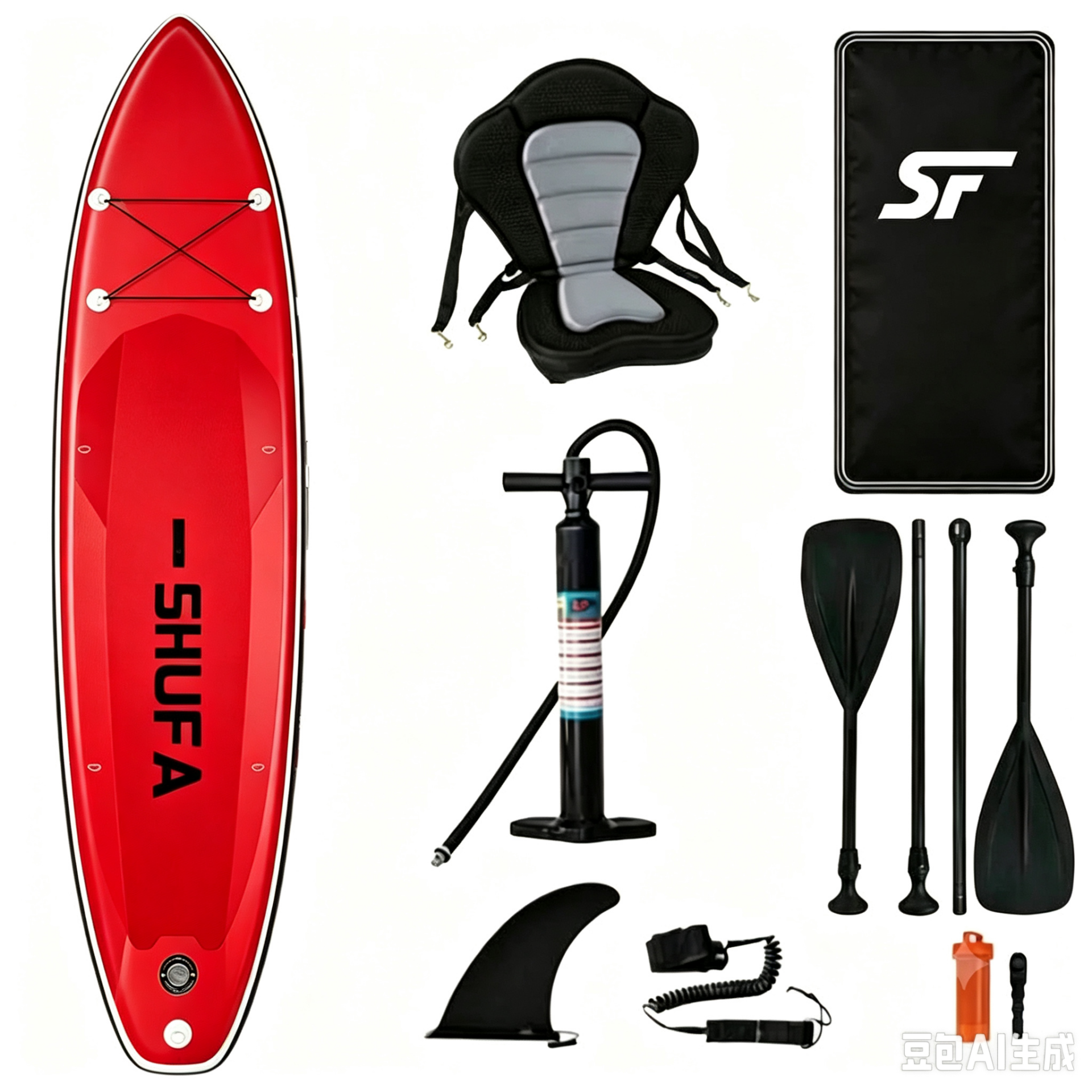 SHUFA Şişme Sup Board/ Stand Up Paddle Board 320*81*15cm Full Set
