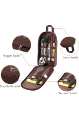 SHUFA KAHVERENGİ RENK MUTFAK ÇANTASI – KAMP MUTFAK ÇANTASI