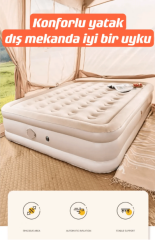 SHUFA Şişme Kendinden Elektrikli Pompalı Yatak 152x198x40 cm ( KUSURLU ÜRÜN )