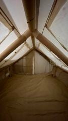 SHUFA GLAMPING Family Şişme Kamp Çadırı Bej Renk 300*400*200 CM -Şeffaf Pencereli ve Kapılı (KUSURLU ÜRÜN)