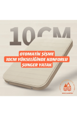 SHUFA Sünger Otomatik Şişme Yatak 10cm Yüksekliğinde ÇİFT