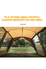 SHUFA Big Family tünel Kamp Çadırı 16-20 Kişilik